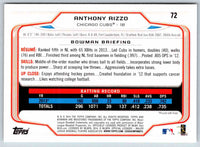 2014 Bowman Anthony Rizzo #72