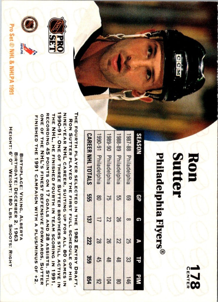 1991 Pro Set Ron Sutter