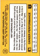 1987 Donruss Opening Day Willie Randolph