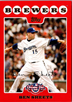 2008 Topps Opening Day Ben Sheets #67