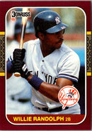 1987 Donruss Opening Day Willie Randolph