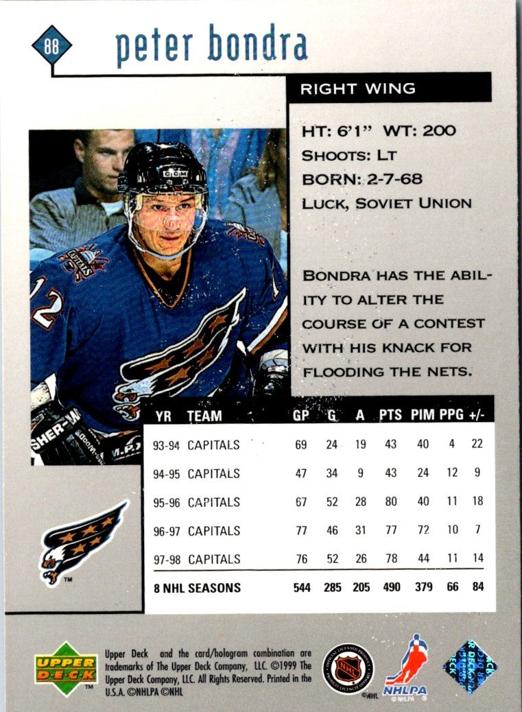 1998 Upper Deck Black Diamond Peter Bondra