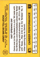 1987 Donruss Opening Day Wayne Tolleson