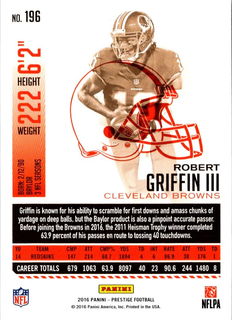 2016 Panini Prestige Robert Griffin III