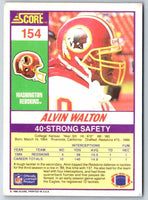 1990 Score Alvin Walton #154