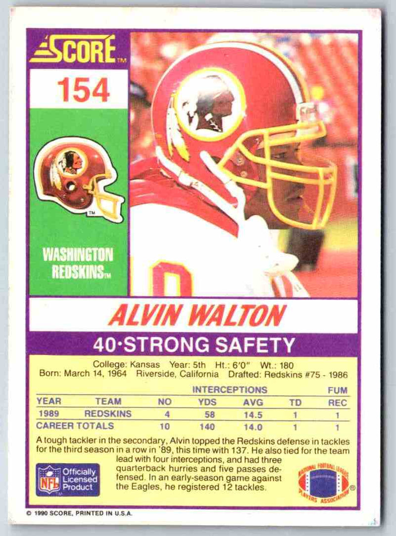 1990 Score Alvin Walton