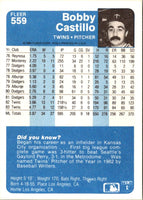 1984 Fleer Bobby Castillo #559