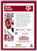 2017 Panini Contenders Draft Picks Mike Evans #78