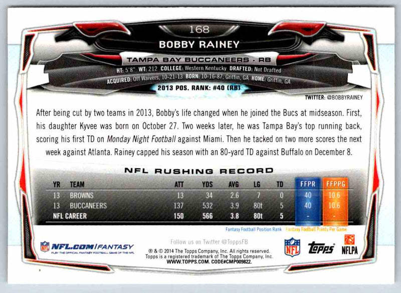 2014 Topps Bobby Rainey