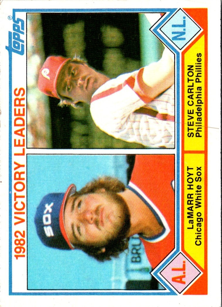 1983 Topps 1982 Victory Leaders - LaMarr Hoyt/Steve Carlton