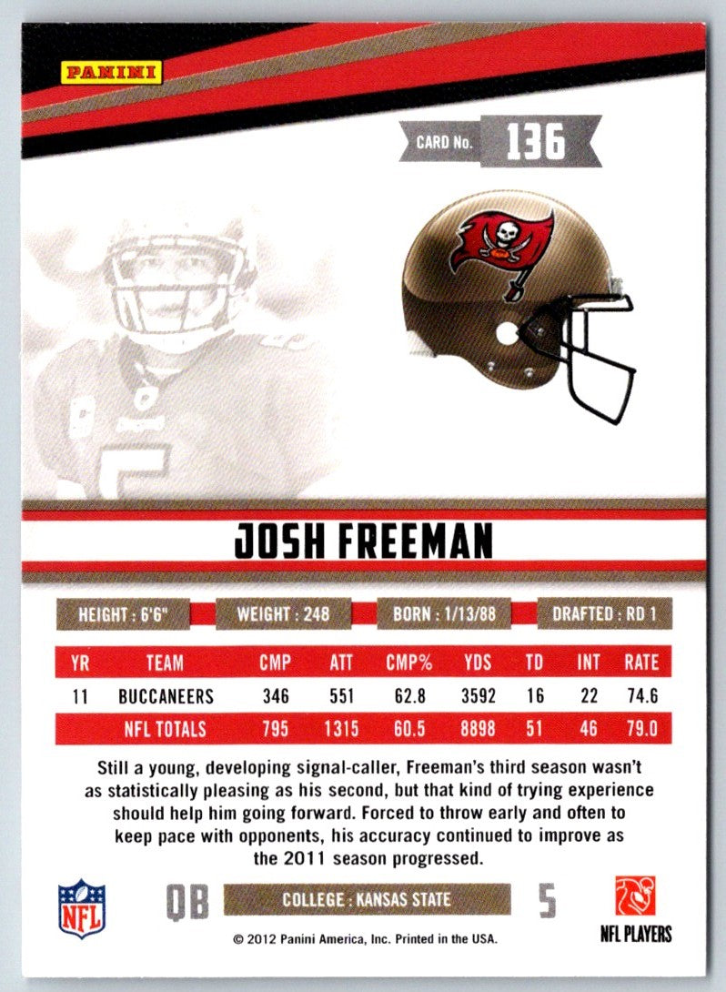 2012 Panini Rookies & Stars Josh Freeman