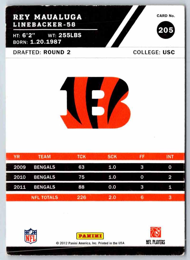 2012 Score Rey Maualuga
