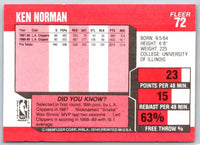 1989 Fleer Ken Norman #72