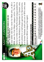 2010 Topps Matt Carson #261 Rookie
