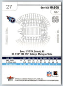 2003 Fleer Authentix Derrick Mason