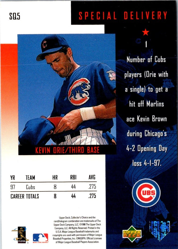 1998 Collector's Choice StarQuest Kevin Orie