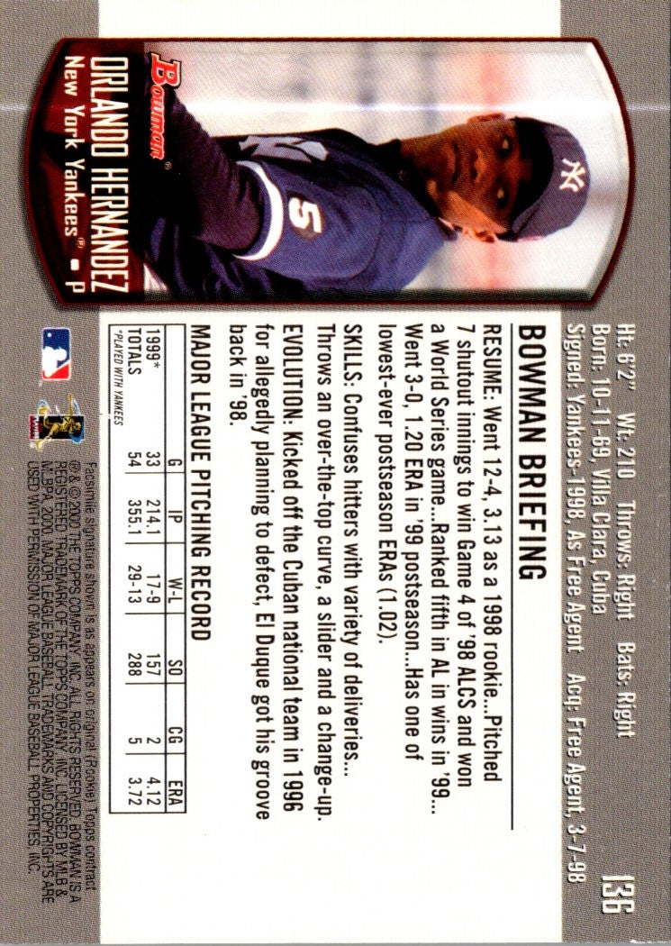 2000 Bowman Orlando Hernandez