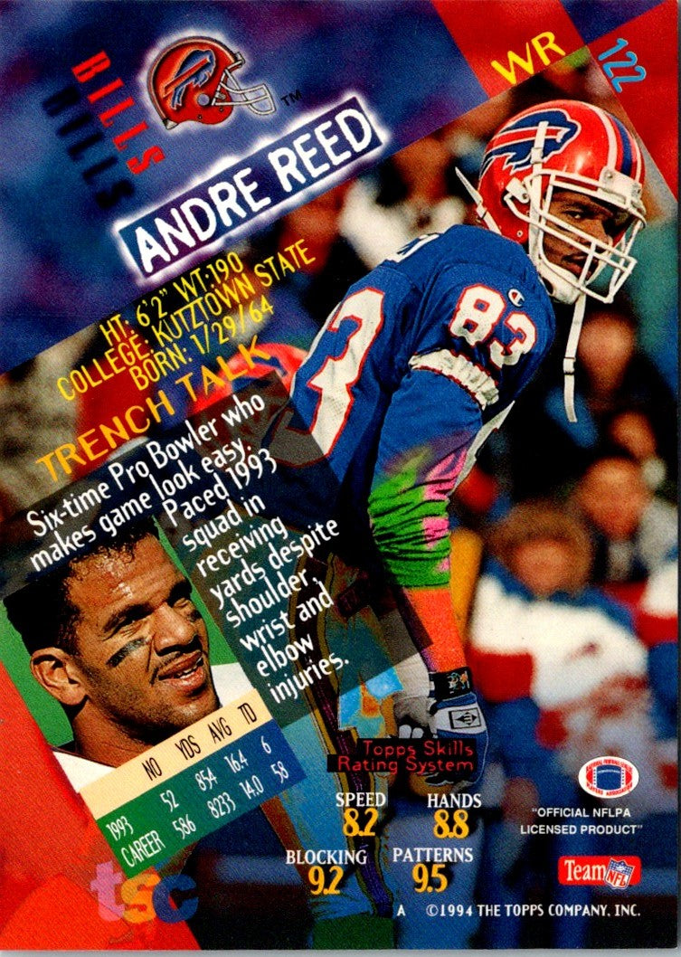 1994 Stadium Club Andre Reed