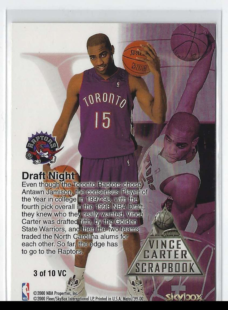 1999 SkyBox Impact Tattoos Toronto Raptors