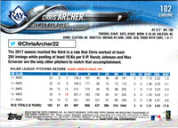 2018 Topps Chrome Chris Archer #102