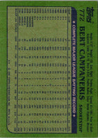 1982 Topps Bert Campaneris #772