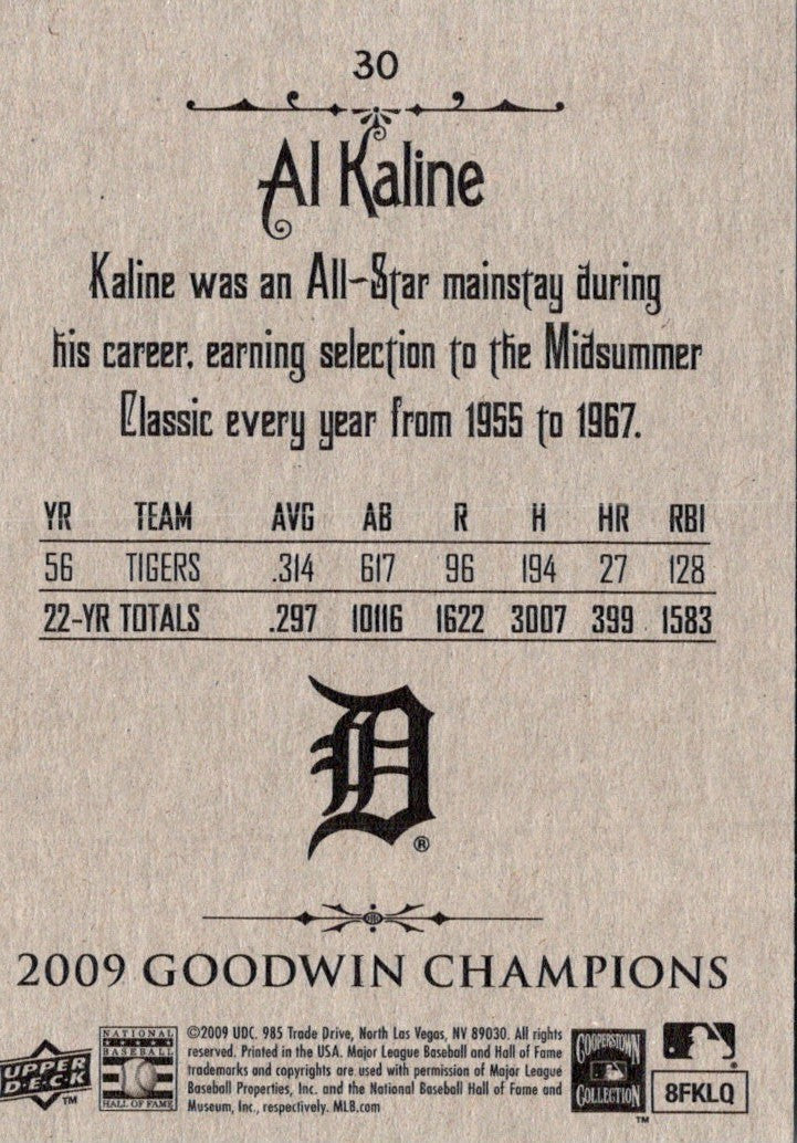 2009 Upper Deck Goodwin Champions Al Kaline