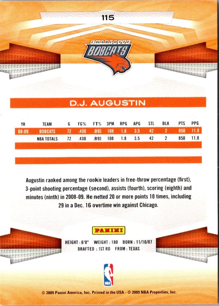 2009 Panini D.J. Augustin