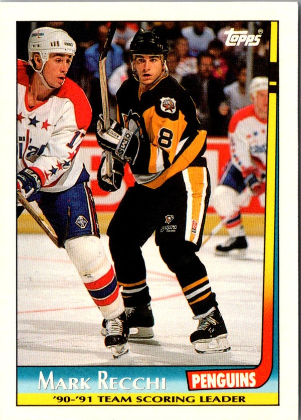 1991 Topps Team Scoring Leaders Mark Recchi #5