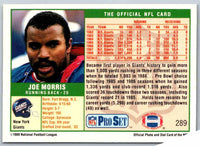 1989 NFL Proset Joe Morris #289