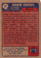 1985 Topps Mike Kenn #17