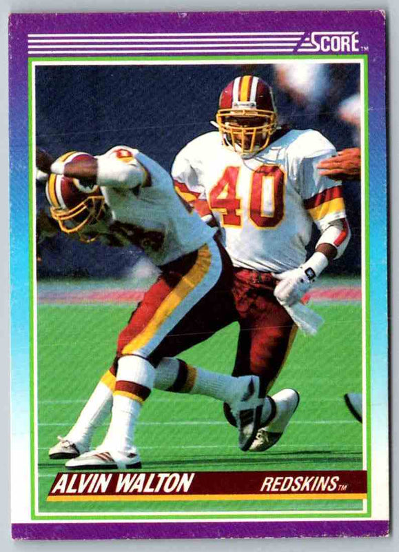 1990 Score Alvin Walton #154