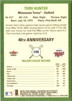 2003 Fleer Tradition Update Torii Hunter #U48