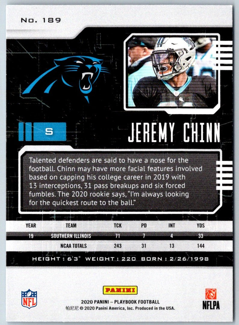 2020 Panini Absolute Jeremy Chinn