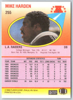1990 Fleer Mike Harden #255