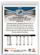 2012 Topps Chrome Pink Refractors Calvin Johnson