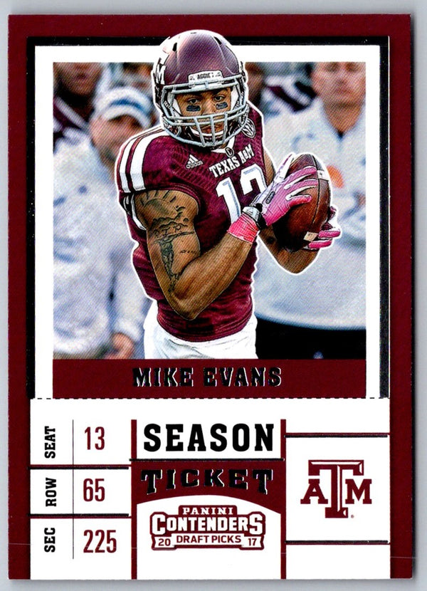 2017 Panini Contenders Draft Picks Mike Evans #78