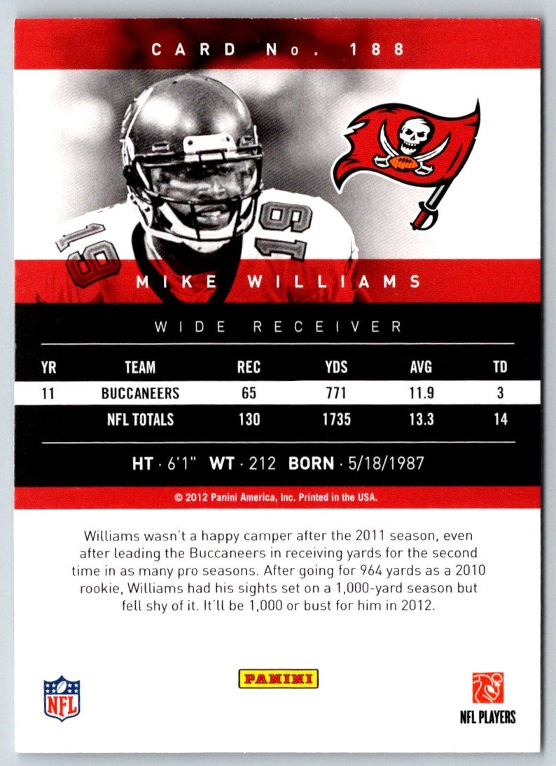 2012 Panini Prestige Mike Williams