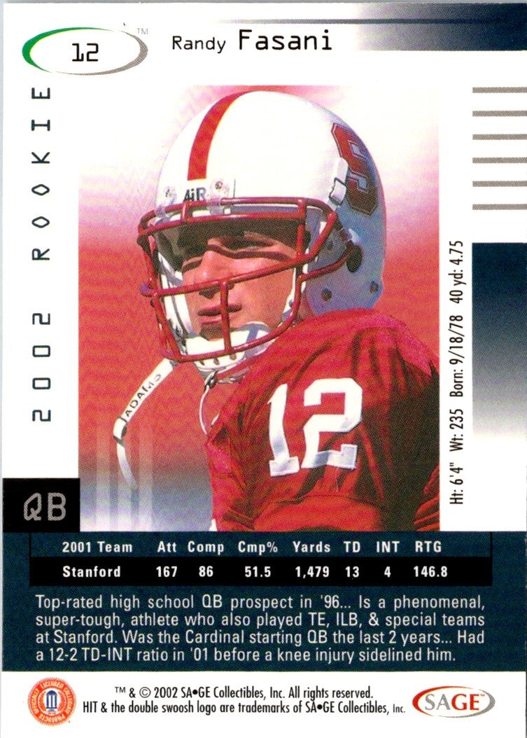 2002 SAGE Randy Fasani
