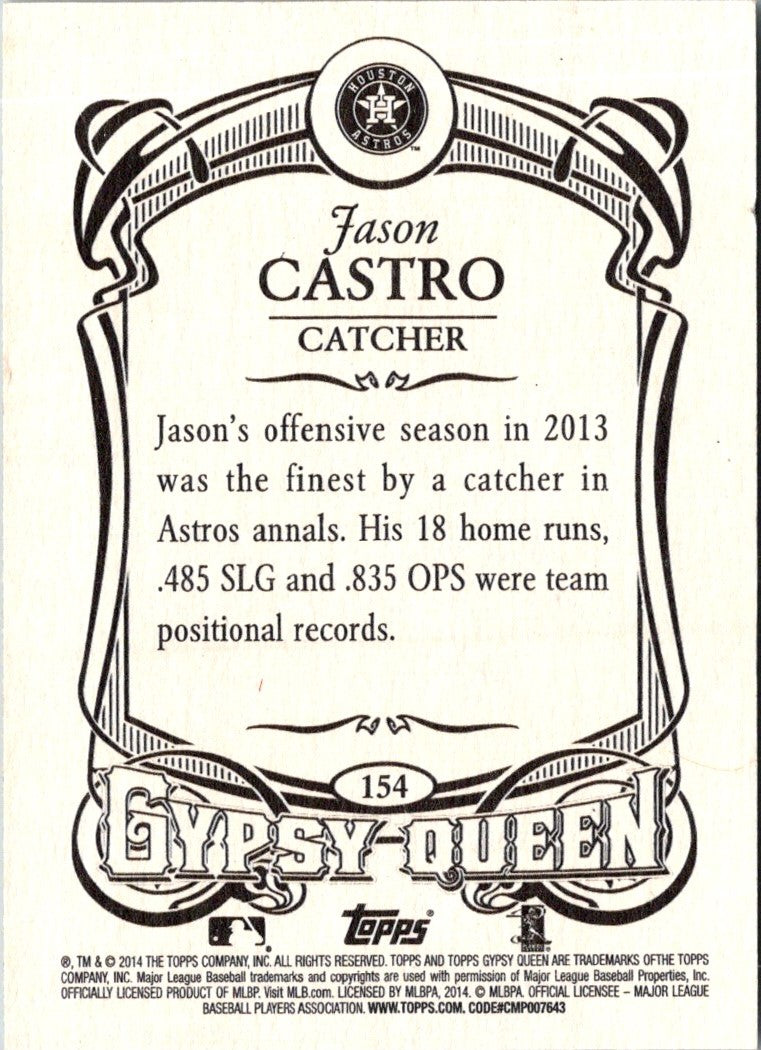 2014 Topps Gypsy Queen Jason Castro