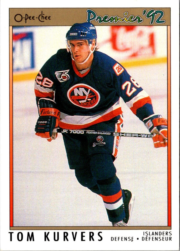 1991 O-Pee-Chee Premier Tom Kurvers #98