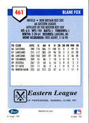 1991 Line Drive AA Blane Fox