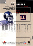 2002 Fleer Box Score Tiki Barber