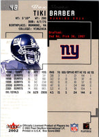 2002 Fleer Box Score Tiki Barber #48