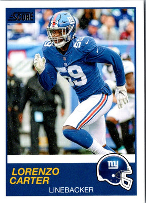2019 Score Lorenzo Carter #182