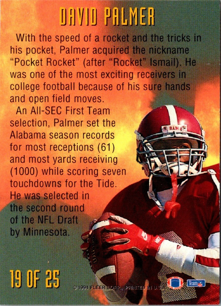 1994 Fleer NFL Prospects David Palmer