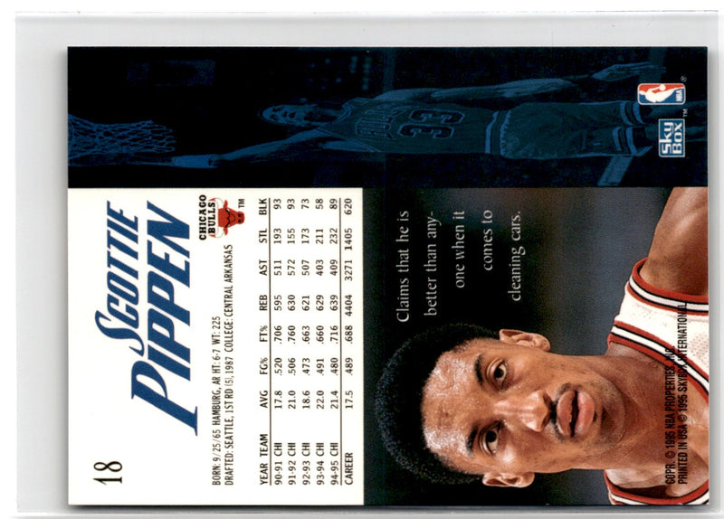 1995 SkyBox E-XL Scottie Pippen