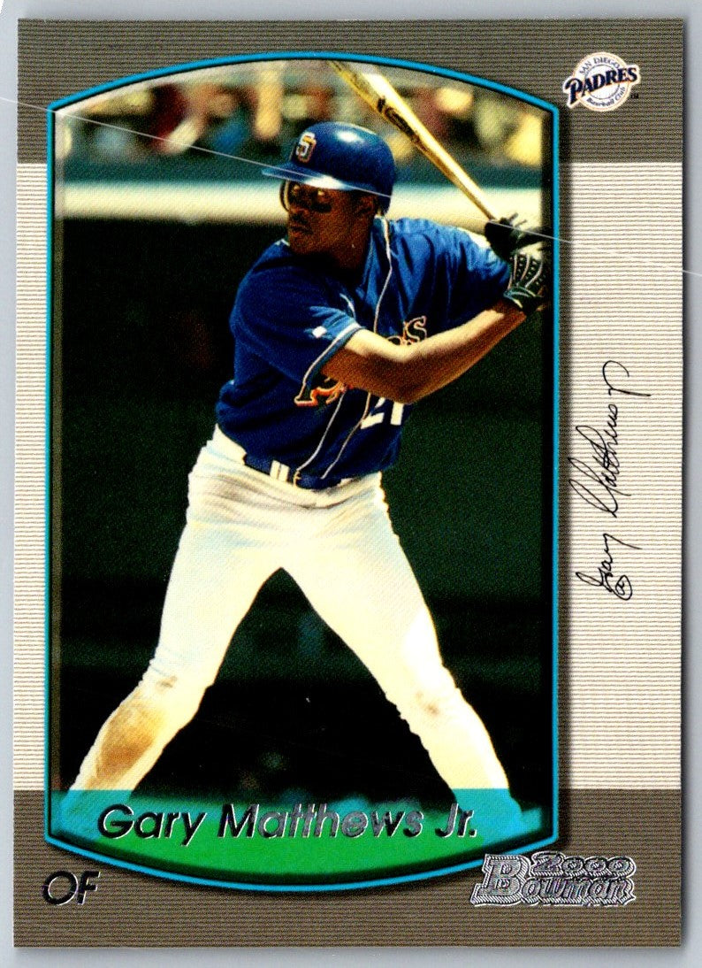 2000 Bowman Gary Matthews Jr.