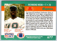 1990 Proset Richmond Webb #677