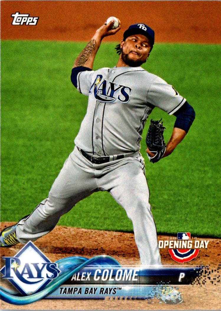 2018 Topps Opening Day Alex Colome