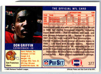1989 NFL Proset Don Griffin #377